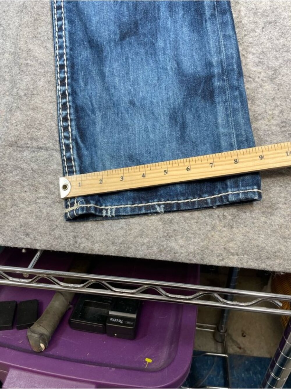 Rock Revival Gloria Boot Jeans Blue 31 Y2K Western Distressed Denim Festival - Picture 8 of 16
